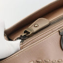 Salvatore Ferragamo Gancini Hand Bag Leather Beige Auth YKZ1472-10