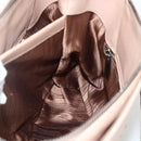 Salvatore Ferragamo Gancini Hand Bag Leather Beige Auth YKZ1472-19