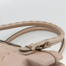 Salvatore Ferragamo Gancini Hand Bag Leather Beige Auth YKZ1472-8