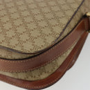 CELINE Macadam Canvas Shoulder Bag PVC Beige Gold Auth YKZ1474-16