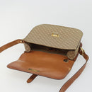 CELINE Macadam Canvas Shoulder Bag PVC Beige Gold Auth YKZ1474-9