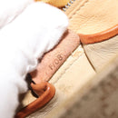 CELINE Macadam Canvas Shoulder Bag PVC Beige Gold Auth YKZ1474-12