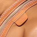 CELINE Macadam Canvas Hand Bag PVC Leather Brown Gold Auth YKZ1476A-19