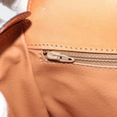 CELINE Macadam Canvas Shoulder Bag PVC Leather Brown Gold Auth YKZ1478A-21