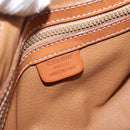 CELINE Macadam Canvas Umhängetasche PVC Leder Braun Gold Auth YKZ1480-18