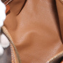 CELINE Macadam Canvas Umhängetasche PVC Leder Braun Gold Auth YKZ1480-10