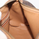 CELINE Macadam Canvas Umhängetasche PVC Leder Braun Gold Auth YKZ1480-19