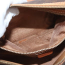 CELINE Macadam Canvas Umhängetasche PVC Leder Braun Gold Auth YKZ1480-11