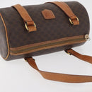 CELINE Macadam Canvas Umhängetasche PVC Leder Braun Gold Auth YKZ1480-6