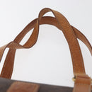 CELINE Macadam Canvas Umhängetasche PVC Leder Braun Gold Auth YKZ1480-8