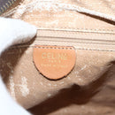 CELINE Macadam Canvas Shoulder Bag PVC Leather Brown Gold Auth YKZ1481-17