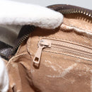 CELINE Macadam Canvas Shoulder Bag PVC Leather Brown Gold Auth YKZ1481-20