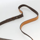 CELINE Macadam Canvas Shoulder Bag PVC Leather Brown Gold Auth YKZ1481-8