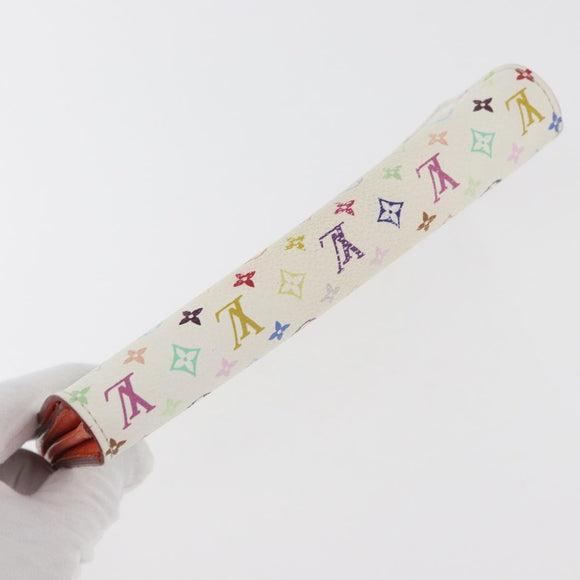 LOUIS VUITTON Multicolor Portefeuille Sarah Wallet White M93532 LV Auth YKZ1484