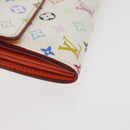 LOUIS VUITTON Multicolor Portefeuille Sarah Wallet White M93532 LV Auth YKZ1484-7