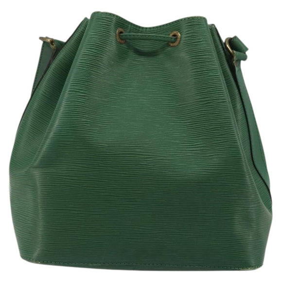 LOUIS VUITTON Epi Petit Noe Umhängetasche Grün M44104 LV Auth YKZ1495