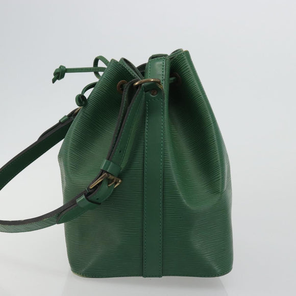 LOUIS VUITTON Epi Petit Noe Umhängetasche Grün M44104 LV Auth YKZ1495
