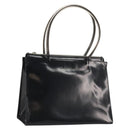 Salvatore Ferragamo Tote Bag Leather Black Silver Auth YKZ1497-1