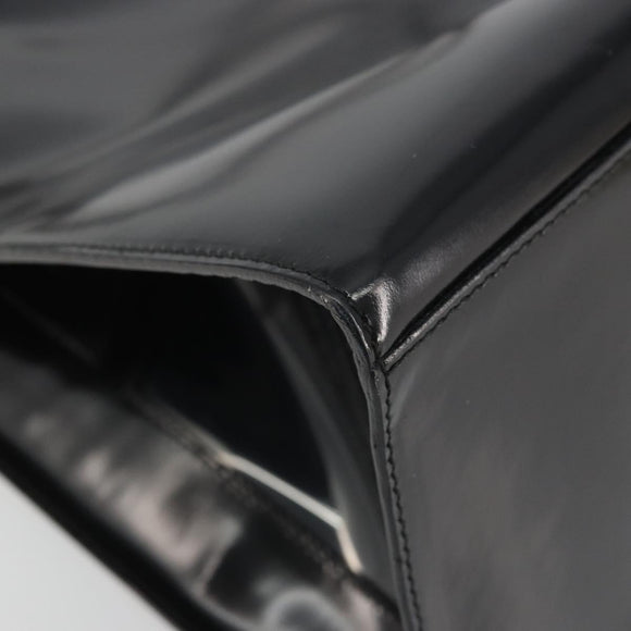 Salvatore Ferragamo Tote Bag Leather Black Silver Auth YKZ1497