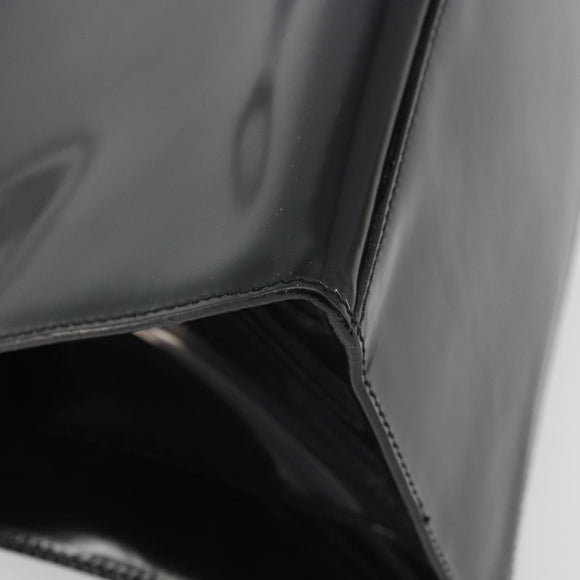 Salvatore Ferragamo Tote Bag Leather Black Silver Auth YKZ1497