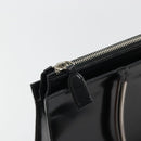 Salvatore Ferragamo Tote Bag Leather Black Silver Auth YKZ1497-9