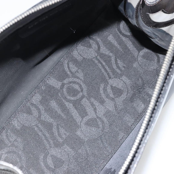 Salvatore Ferragamo Tote Bag Leather Black Silver Auth YKZ1497