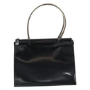 Salvatore Ferragamo Tote Bag Leather Black Silver Auth YKZ1497-13