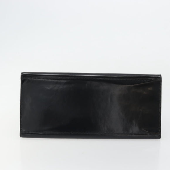 Salvatore Ferragamo Tote Bag Leather Black Silver Auth YKZ1497
