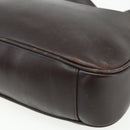 GUCCI Bamboo Hand Bag Leather 2way Brown Gold 001 2123 1638 Auth YKZ1498-18