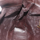 GUCCI Bamboo Hand Bag Leather 2way Brown Gold 001 2123 1638 Auth YKZ1498-20