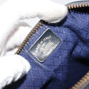 GUCCI GG Supreme Boston Bag PVC Navy Gold Auth YKZ1499-12