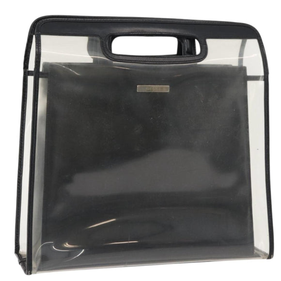 GUCCI Hand Bag Vinyl Black 002 2058 0454 5 Auth YKZ1500