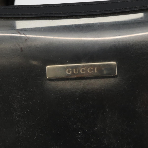 GUCCI Hand Bag Vinyl Black 002 2058 0454 5 Auth YKZ1500