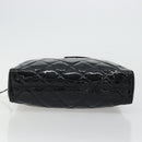 CHANEL Matelasse Chain Shoulder Bag Patent Leather Black Gold CC Auth YKZ1501-9