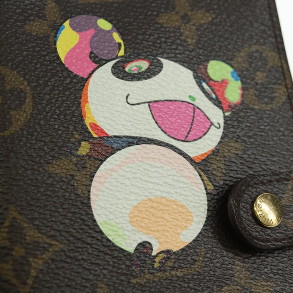 LOUIS VUITTON Monogram Panda Agenda PM Day Planner Cover R20011 LV Auth YKZ1502M