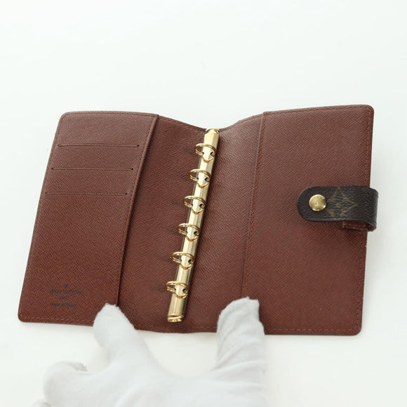 LOUIS VUITTON Monogram Panda Agenda PM Day Planner Cover R20011 LV Auth YKZ1502M