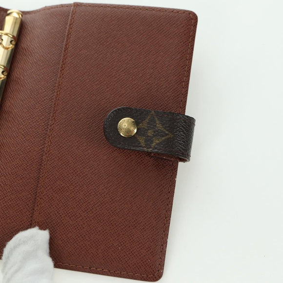 LOUIS VUITTON Monogram Panda Agenda PM Day Planner Cover R20011 LV Auth YKZ1502M