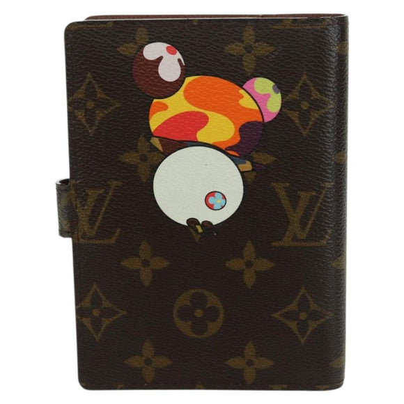 LOUIS VUITTON Monogram Panda Agenda PM Day Planner Cover R20011 LV Auth YKZ1502M