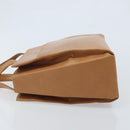 LOEWE Anagram Hand Bag Leather Brown Gold Auth YKZ151-4