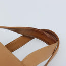 LOEWE Anagram Hand Bag Leather Brown Gold Auth YKZ151-8