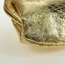 BALENCIAGA Cloud Coin Schultertasche Leder Gold 618915 Auth YKZ1511A-10