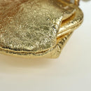 BALENCIAGA Cloud Coin Schultertasche Leder Gold 618915 Auth YKZ1511A-15