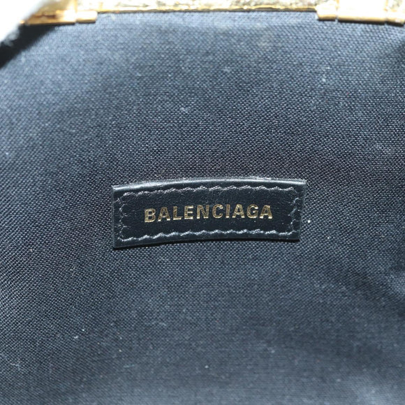 BALENCIAGA Cloud Coin Schultertasche Leder Gold 618915 Auth YKZ1511A