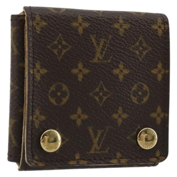 LOUIS VUITTON Monogram Jewelry Case Jewelry Box LV Auth YKZ1515