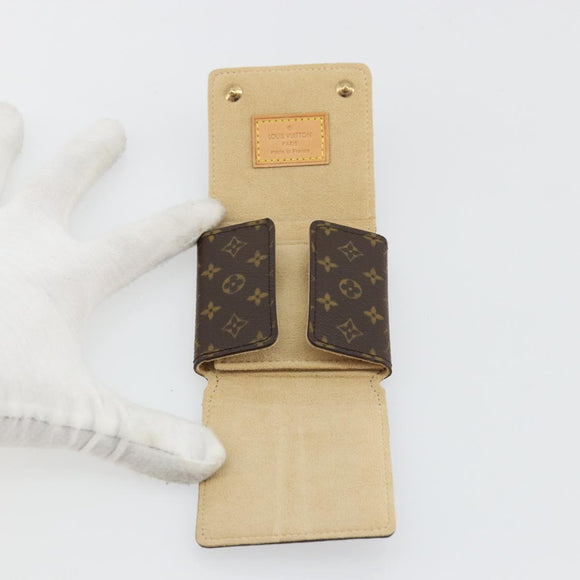 LOUIS VUITTON Monogram Jewelry Case Jewelry Box LV Auth YKZ1515