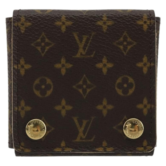 LOUIS VUITTON Monogram Jewelry Case Jewelry Box LV Auth YKZ1515