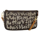 LOUIS VUITTON Monogram Graffiti Pochette Pouch White M92192 LV Auth YKZ1518A-1