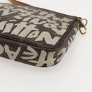 LOUIS VUITTON Monogram Graffiti Pochette Pouch White M92192 LV Auth YKZ1518A-16