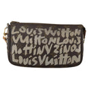 LOUIS VUITTON Monogram Graffiti Pochette Pouch White M92192 LV Auth YKZ1518A-13