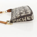 LOUIS VUITTON Monogram Graffiti Pochette Pouch White M92192 LV Auth YKZ1518A-3